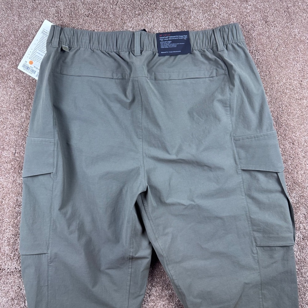 Lululemon VersaTwill Relaxed-Fit Cargo Pant Army Green Mens‎ 38 LM5B13S NEW $148 - Picture 11 of 13